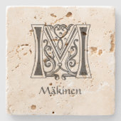 Botanische Hauptstadt im Mittelalter Steinuntersetzer (Vorderseite)