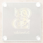 Botanische Hauptstadt S Glasuntersetzer (Rückseite)