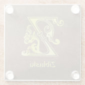 Botanische Hauptstadt Z Glasuntersetzer (Rückseite)