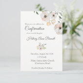 Botanische Heilige Bestätigung Einladung (Stehend Vorderseite)