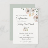 Botanische Heilige Bestätigung Einladung (Vorne/Hinten)