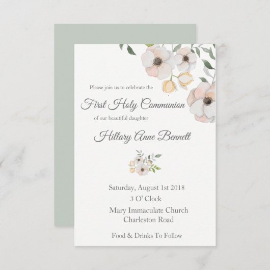 Botanische Heilige Kommune Einladung (Vorne/Hinten)