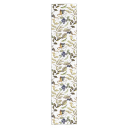 Botanische Herbstblätter & Berries Kurzer Tischläufer