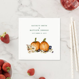 Botanische Herbsthochzeit Serviette