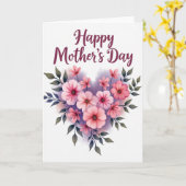 Botanische Herzliche Karte (Gelbe Blume)