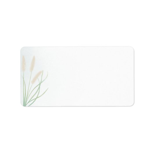 Botanische Hochzeit an der Küste Adressaufkleber (Vorne)