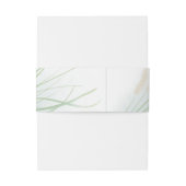 Botanische Hochzeit an der Küste Einladungsbanderole (Rückseitenbeispiel)