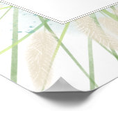 Botanische Hochzeit an der Küste Poster (Ecke)