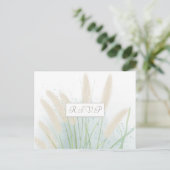 Botanische Hochzeit an der Küste - RSVP Postkarte (Stehend Vorderseite)