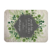 Botanische Hochzeit aus weißem Ziegelstein rettet  Magnet (Horizontal)