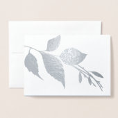 Botanische Hochzeit Dankeschön Karte (Vorderseite mit Umschlag)