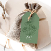 Botanische Hochzeit der eleganten Coneflower Geschenkanhänger