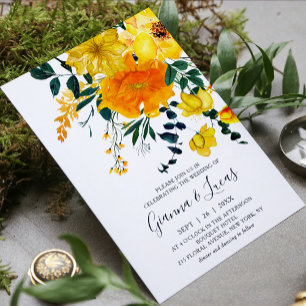 Botanische Hochzeit der Flora und Fauna Einladung