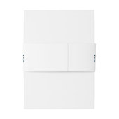 Botanische Hochzeit der grünen Foliage Einladungsbanderole (Rückseitenbeispiel)