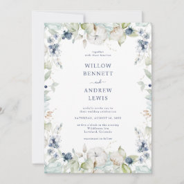 Botanische Hochzeit der Marine Einladung