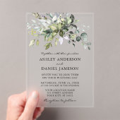 Botanische Hochzeit der Wasserfarbe Acryleinladungen (Insitu (Handheld))