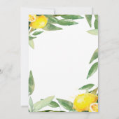 Botanische Hochzeit der Wasserfarbe Einladung (Rückseite)