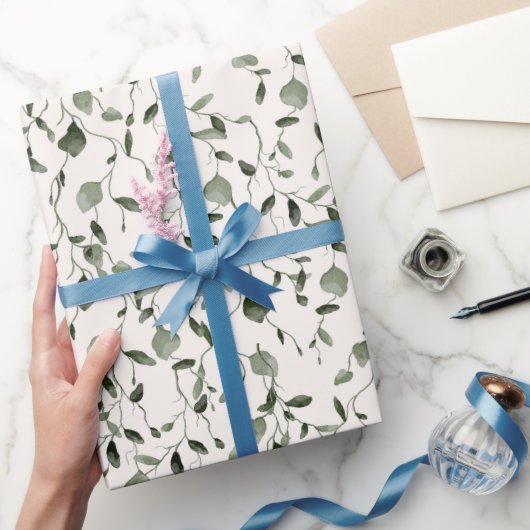 Botanische Hochzeit der Wasserfarbe Geschenkpapier (Schenken)