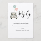 Botanische Hochzeit der Wasserfarben-UAWG Begleitkarte (Vorderseite)