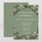 Botanische Hochzeit Einladung (Vorne/Hinten)