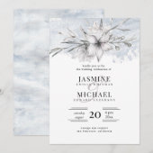 Botanische Hochzeit Einladung (Vorne/Hinten)