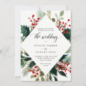 Botanische Hochzeit Einladung (Vorderseite)