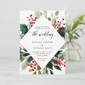 Botanische Hochzeit Einladung (Stehend Vorderseite)