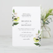 Botanische Hochzeit Einladung (Stehend Vorderseite)