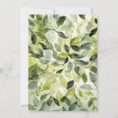 Botanische Hochzeit Einladung (Rückseite)