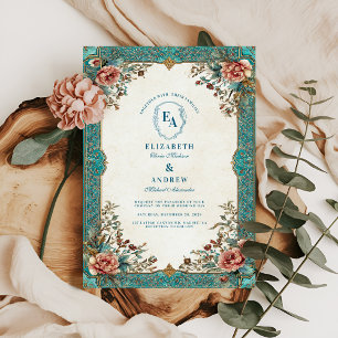 Botanische Hochzeit Einladung