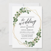 Botanische Hochzeit Einladung (Vorderseite)