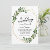 Botanische Hochzeit Einladung (Stehend Vorderseite)