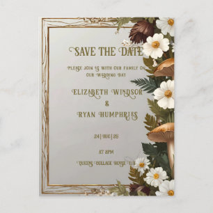 Botanische Hochzeit Einladung Postkarte