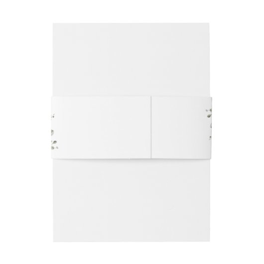 Botanische Hochzeit Einladungsbanderole (Rückseitenbeispiel)