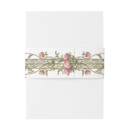 Botanische Hochzeit Einladungsbanderole (Rückseitenbeispiel)