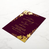 Botanische Hochzeit Folieneinladung (Gedreht)