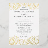 Botanische Hochzeit Folieneinladung (Vorderseite)