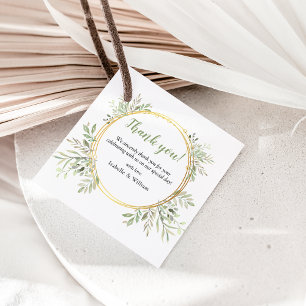 Botanische Hochzeit Geschenkanhänger