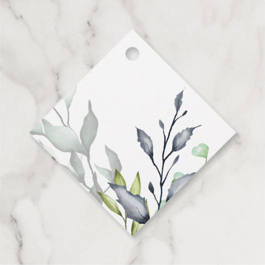 Botanische Hochzeit Geschenkanhänger (Rückseite)