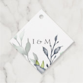 Botanische Hochzeit Geschenkanhänger (Vorderseite)