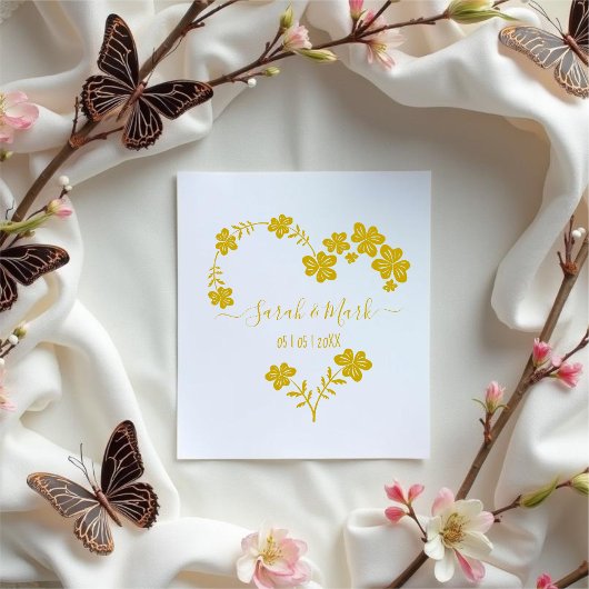 Botanische Hochzeit Gummistempel