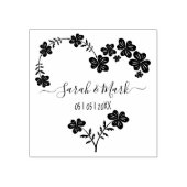 Botanische Hochzeit Gummistempel (Prägung)