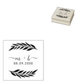 Botanische Hochzeit Gummistempel (Stempel)