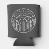 Botanische Hochzeit | Holzkohle kann kühlen Dosenkühler (Rückseite)