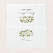 Botanische Hochzeit im antiken Garten Visitenkarten (Außenseite Aufgefaltet)