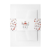 Botanische Hochzeit im Pilz Einladungsbanderole (Vorderseite Beispiel)