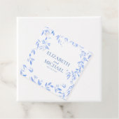 Botanische Hochzeit in der Blauen Flora Geschenkanhänger (Beispiel)