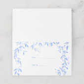 Botanische Hochzeit in der Blauen Flora Platzkarte (Außenseite Aufgefaltet)