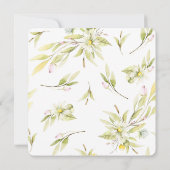 Botanische Hochzeit in der eleganten Sommer-Wildbl Einladung (Rückseite)