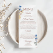 Botanische Hochzeit in Elegance Menükarte